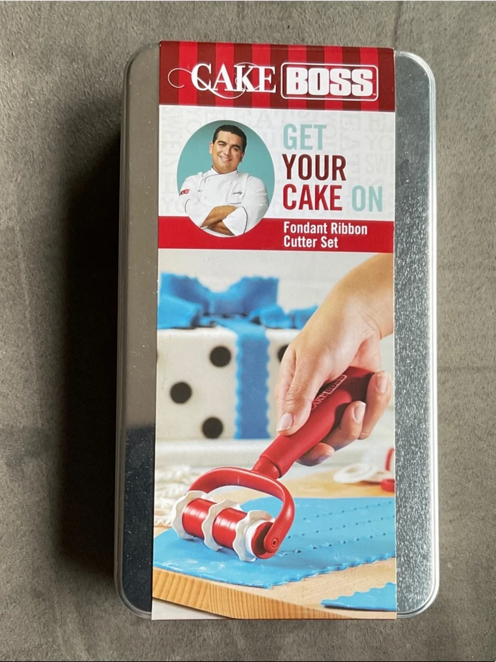 Red Fondant Ribbon Cutter Set